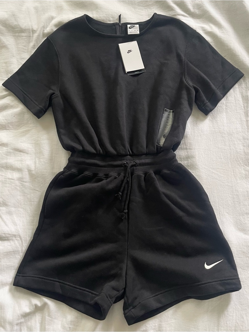 Nike phoenix fleece black romper